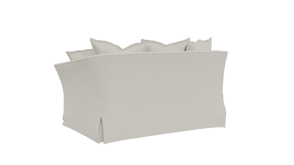 Elegant Fabric Sofa 3D Model - Professional 3D Model Render 4