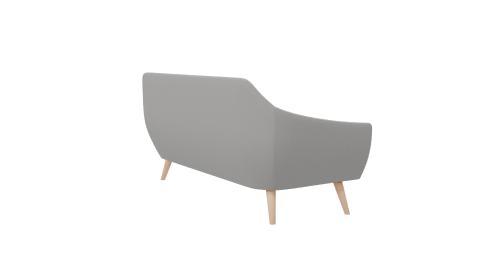 Contemporary Fabric Sofa 3D Model - Professional 3D Model Render 7