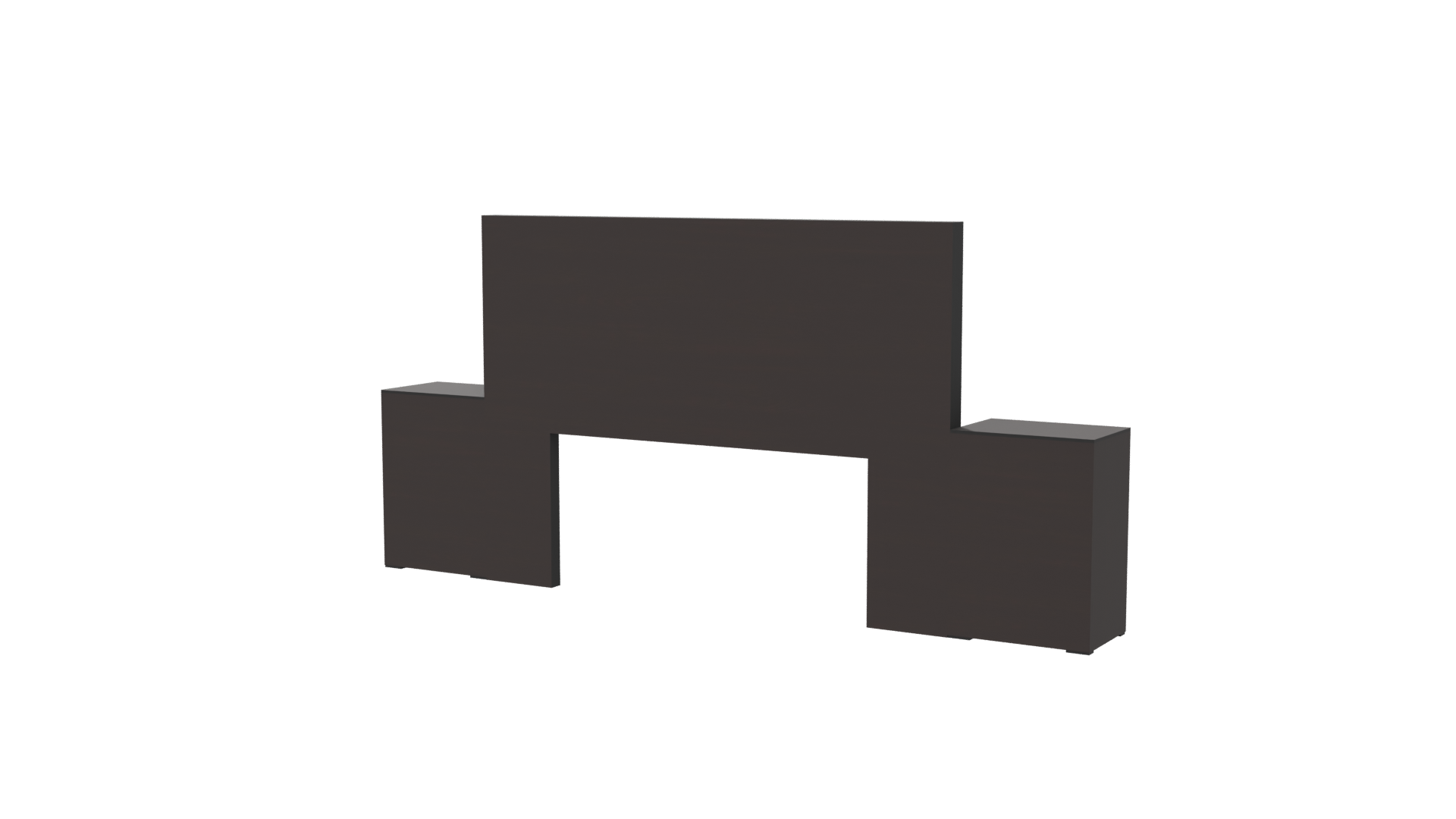 Contemporary Bed Frame Set 3D - Professional 3D Model Render 6