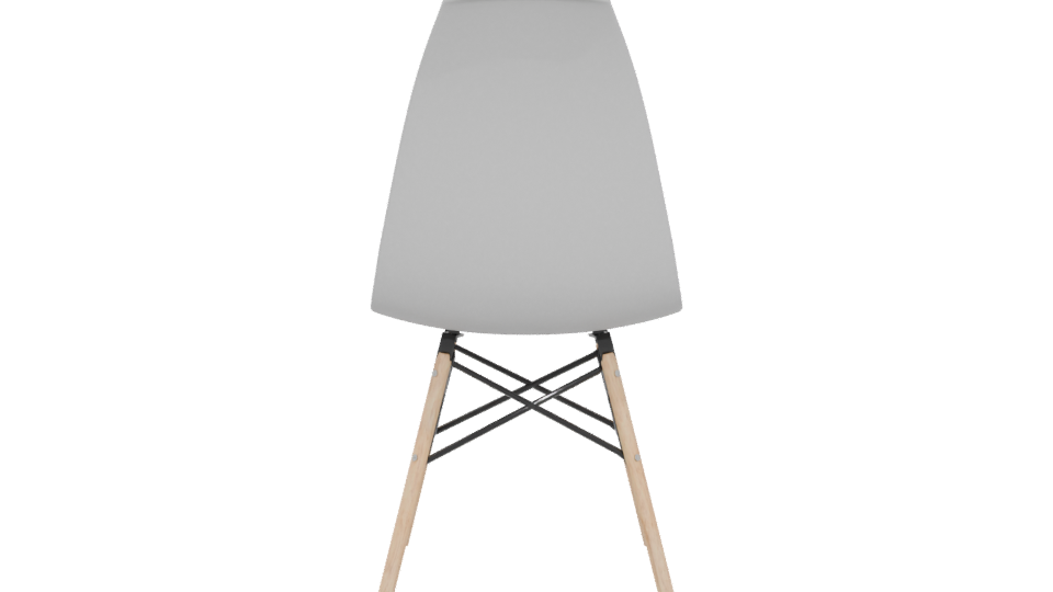 Contemporary Plastic Dining Chair 3D - Professional 3D Model Render 5