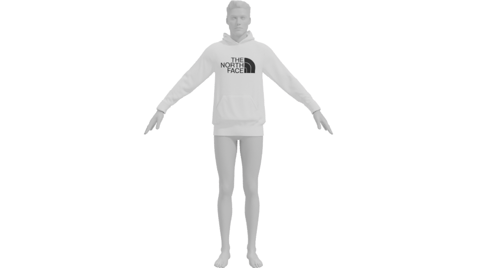Stylish Hoodie 3D Model - Professional 3D Model Render 11