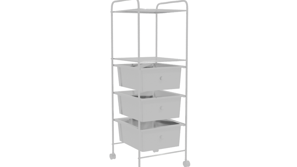 Colorful Storage Shelf Model 3D - Professional 3D Model Render 10