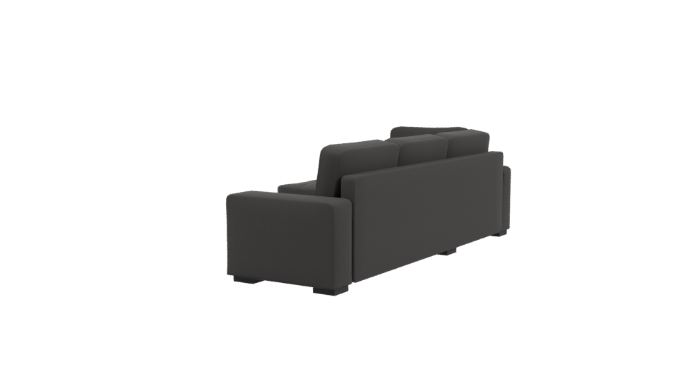 Contemporary L-Shaped Sofa Model 3D - Professional 3D Model Render 3