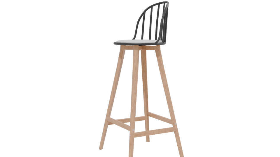 Modern Bar Chair Ivor 3D Model - Professional 3D Model Render 13