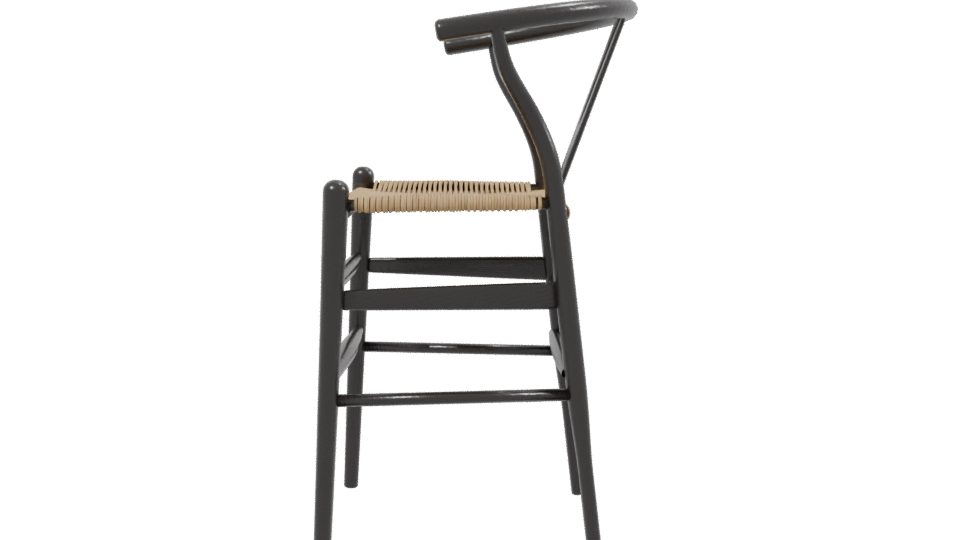 Stylish Wooden Chair Model - Professional 3D Model Render 2