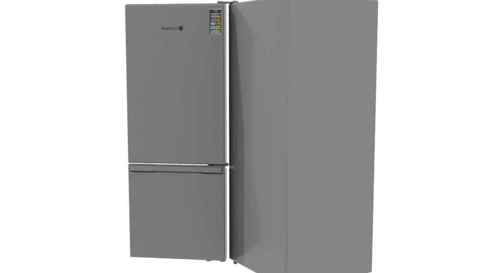 Stylish Modern Refrigerator 3D Model - Professional 3D Model Render 4