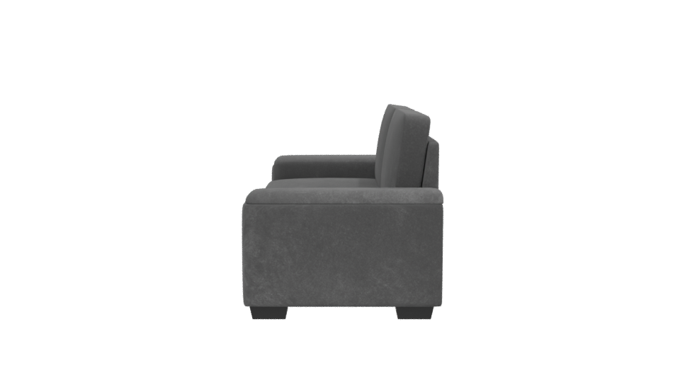Contemporary Gray Fabric Sofa 3D - Professional 3D Model Render 2