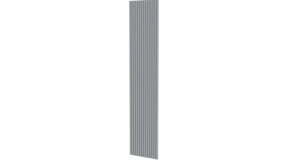 Stylized Vertical Slatted Panel Model - Professional 3D Model Render 12