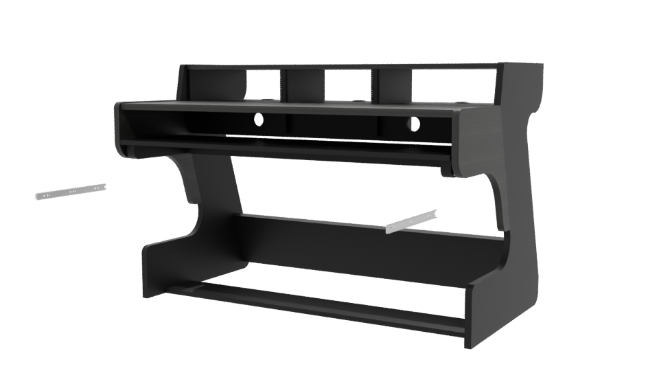 Modern Minimalist Office Desk 3D - Professional 3D Model Render 12