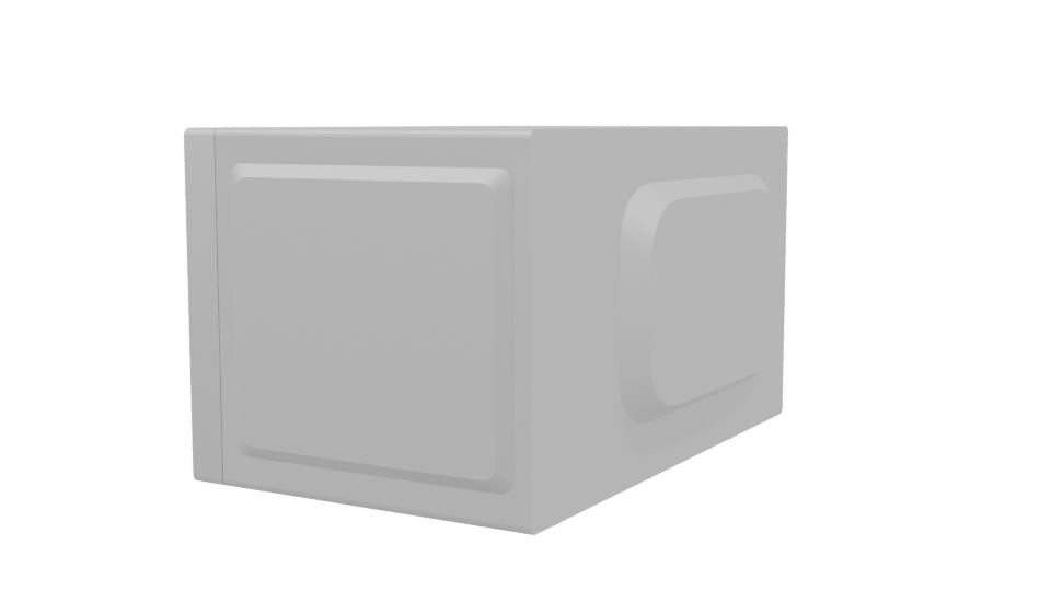 Sleek Microwave Oven 3D Model - Professional 3D Model Render 3