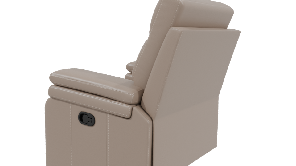 Elegant Modern Recliner Sofa 3D Model - Professional 3D Model Render 3