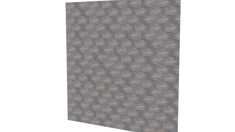 Slate Stone Wall Texture 3D - Professional 3D Model Render 12