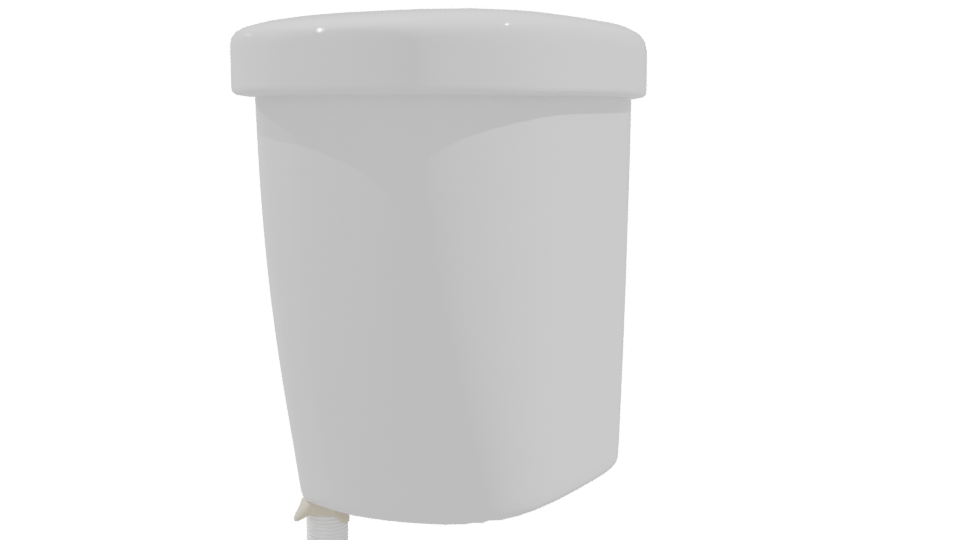 Minimalist White Pot 3D Model - Professional 3D Model Render 9