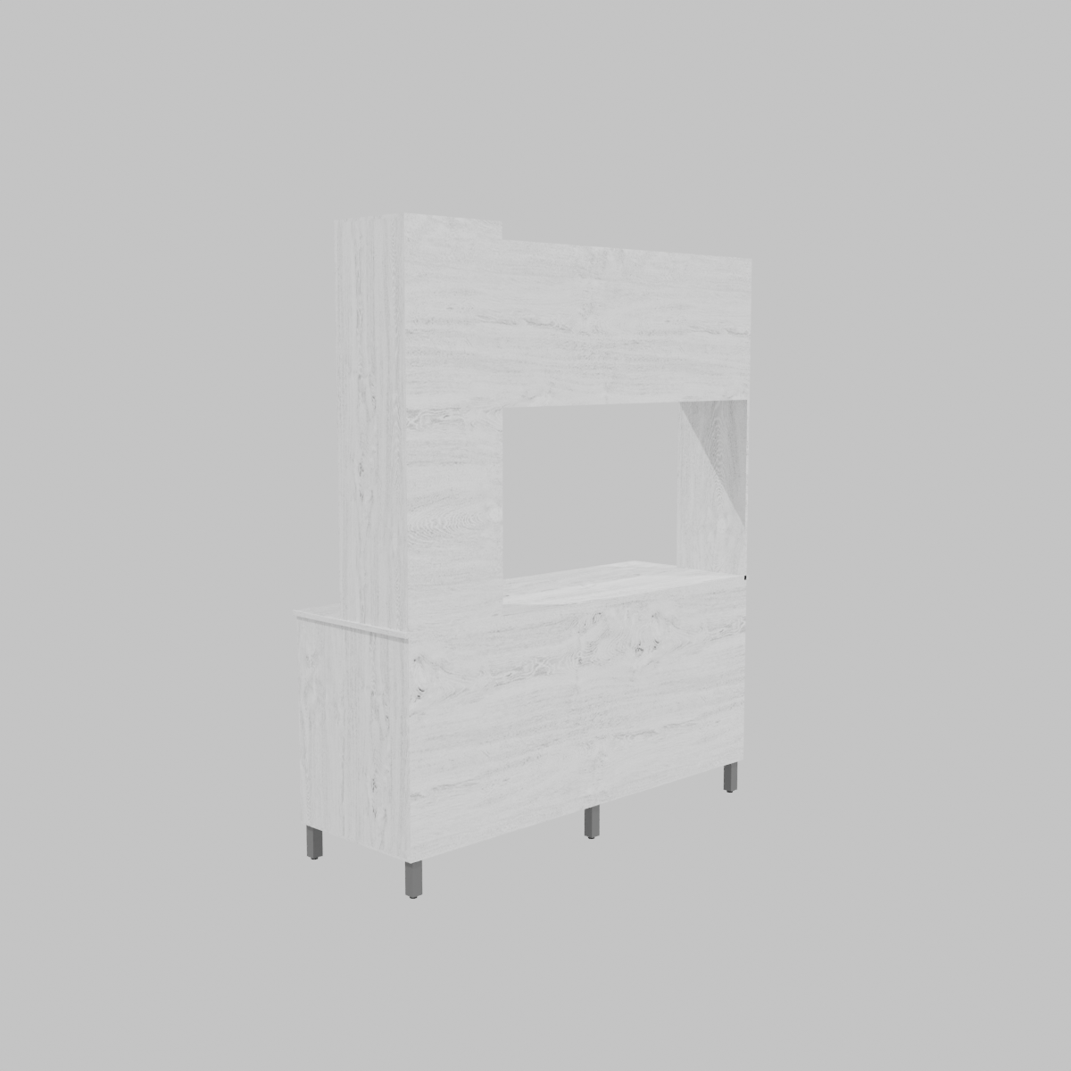 Stylish Kitchen Storage Unit 3D - Professional 3D Model Render 11