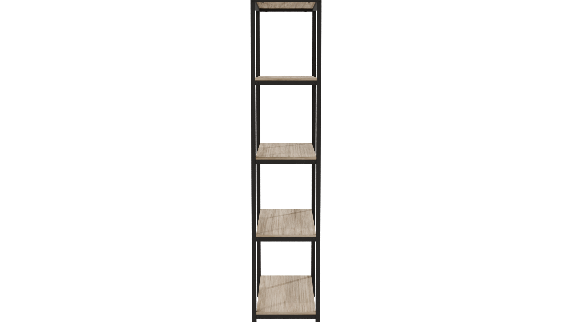 Contemporary Wooden Bookshelf 3D Model - Professional 3D Model Render 8