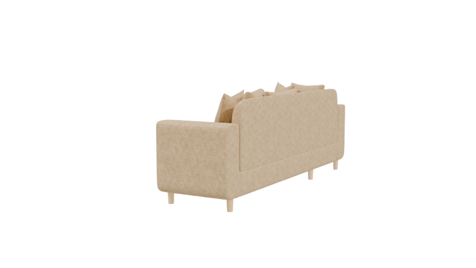 Contemporary Sofa 3D Model - Professional 3D Model Render 3