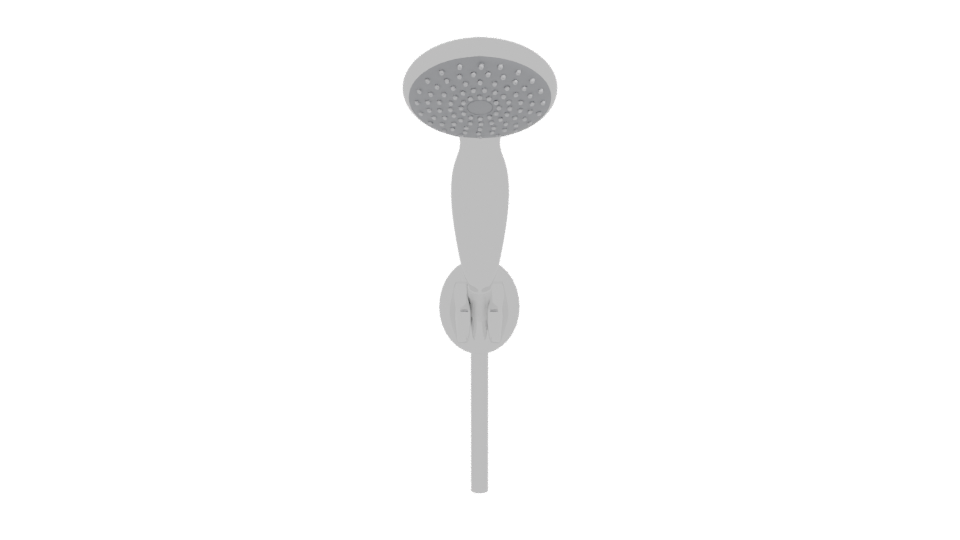 Sleek Modern Showerhead 3D Model - Professional 3D Model Render 11