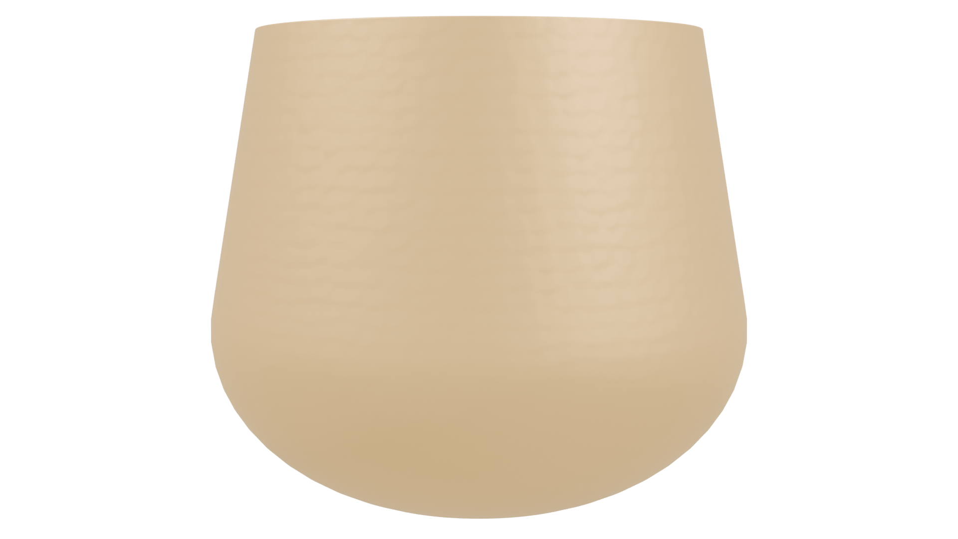 Stylish Metallic Planter 3D Model - Professional 3D Model Render 3