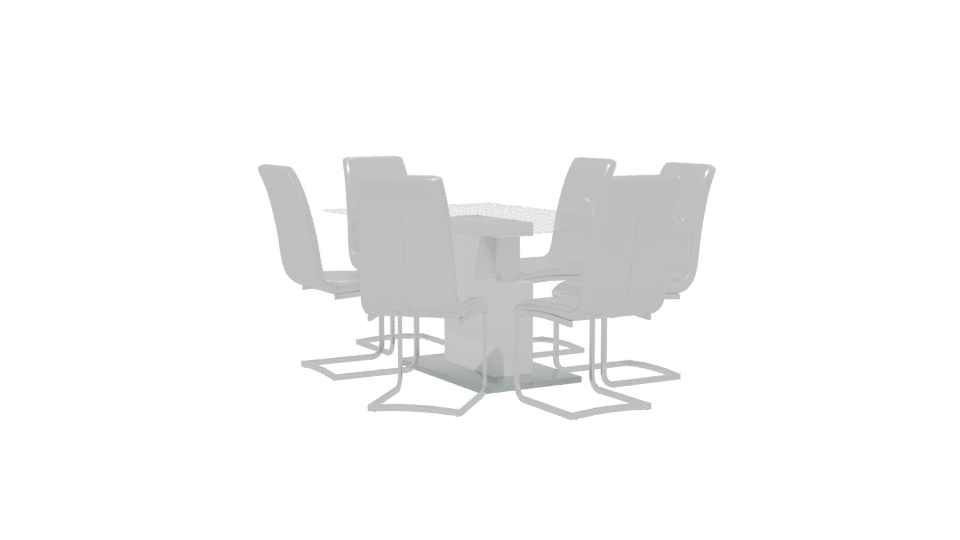Rectangular Dining Table 3D Model - Professional 3D Model Render 13