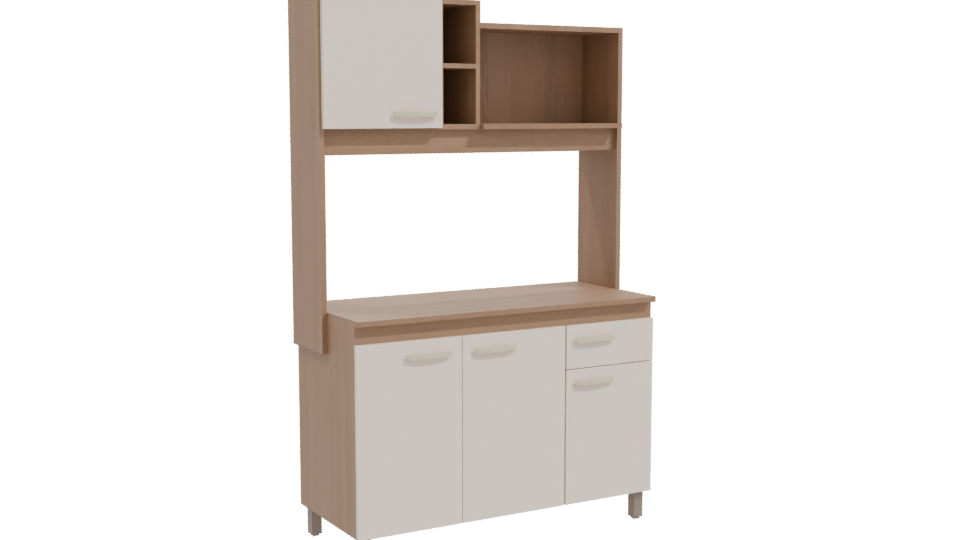 Stylish Kitchen Cabinet 3D Model - Professional 3D Model Render 10