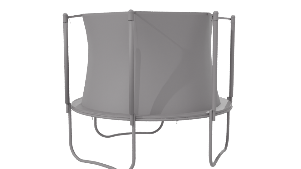 Outdoor Safety Trampoline Model 3D - Professional 3D Model Render 7