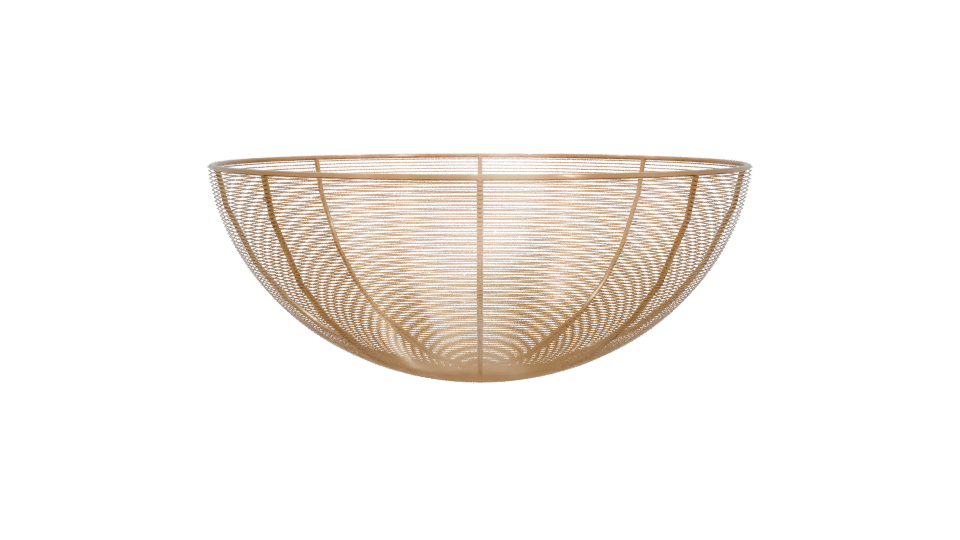 Elegant Wire Fruit Bowl 3D Model - Professional 3D Model Render 11