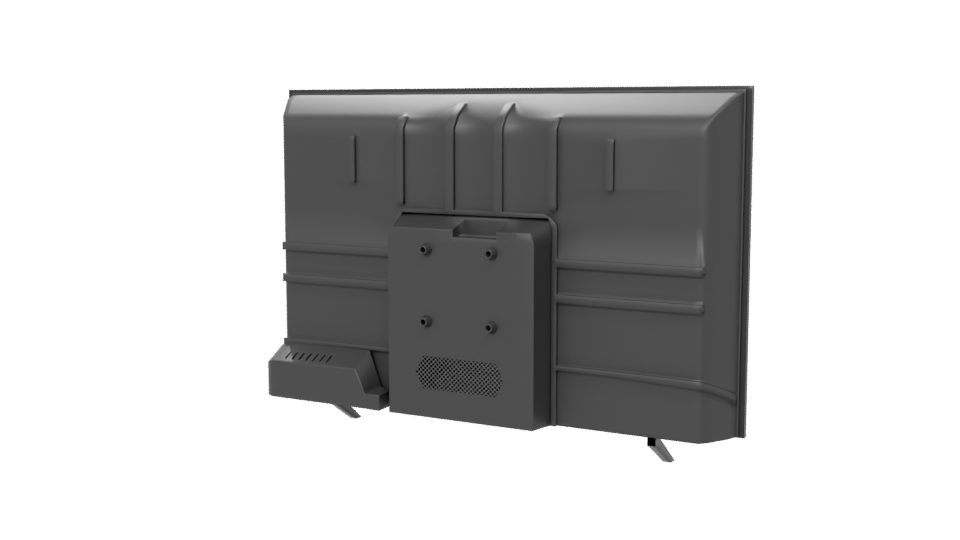 Sleek Flat Screen TV Model - Professional 3D Model Render 6