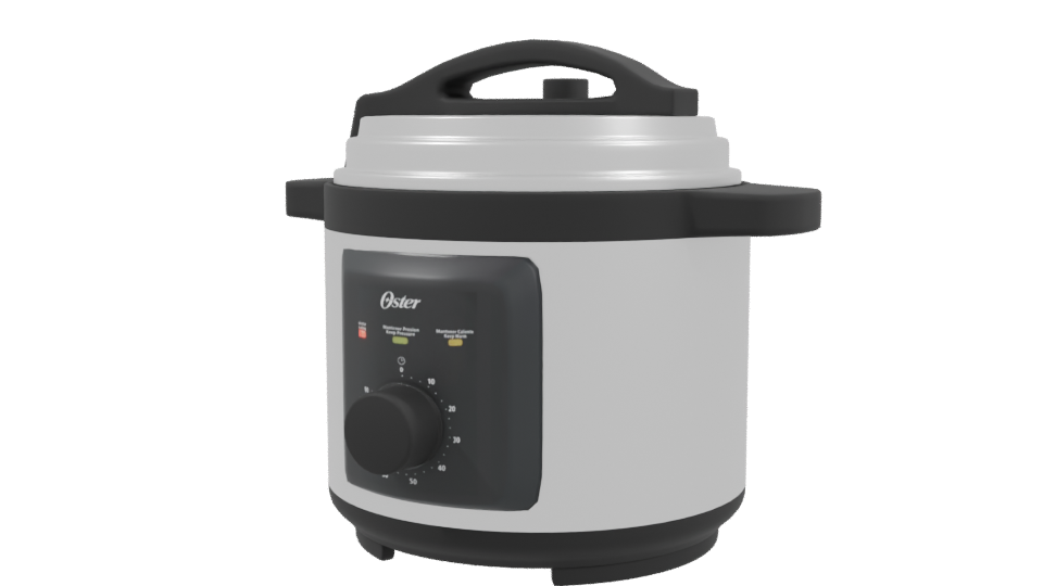 Stylish Kitchen Pressure Cooker 3D - Professional 3D Model Render 3