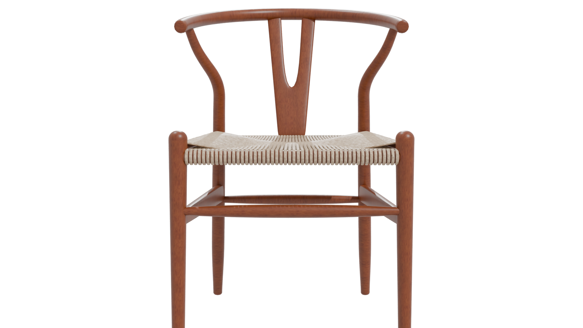 Stylish Wooden Dining Chair Model - Professional 3D Model Render 11