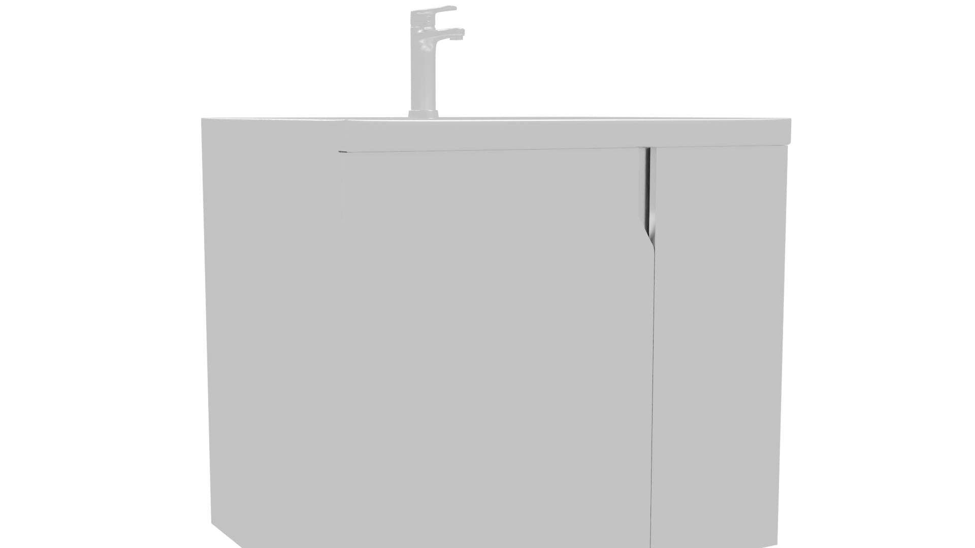 Contemporary Bathroom Vanity with Sink 3D Model - Professional 3D Model Render 22