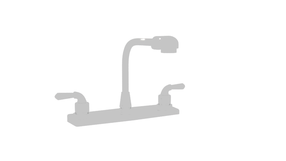 Stylish Kitchen Sink Faucet Model - Professional 3D Model Render 10