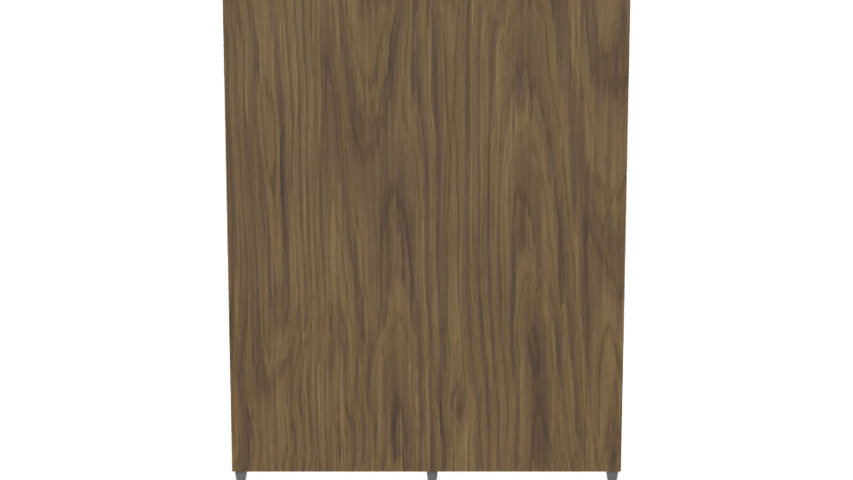 Modern Wood Storage Cabinet 3D - Professional 3D Model Render 5
