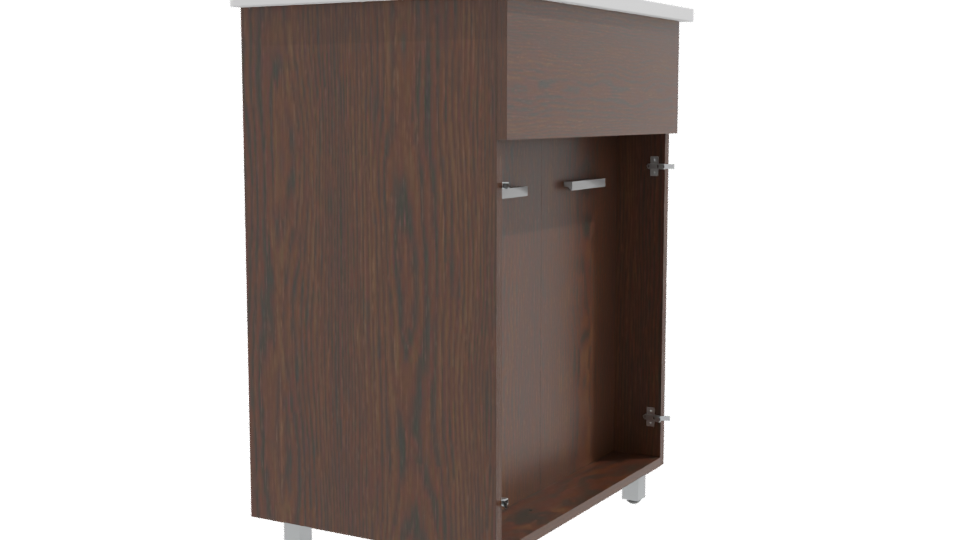 Stylish Modern Wooden Storage Cabinet 3D Model - Professional 3D Model Render 9