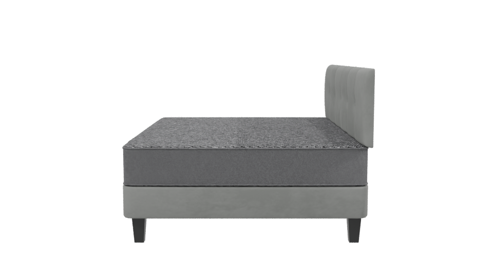 Elegant Bed with Headboard 3D - Professional 3D Model Render 2