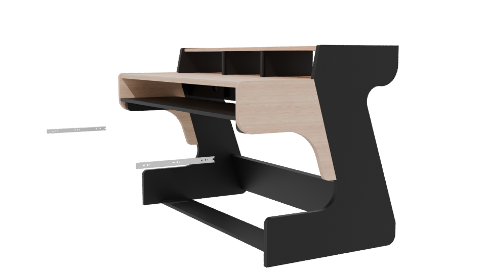 Contemporary Ergonomic Office Desk 3D Model - Professional 3D Model Render 13
