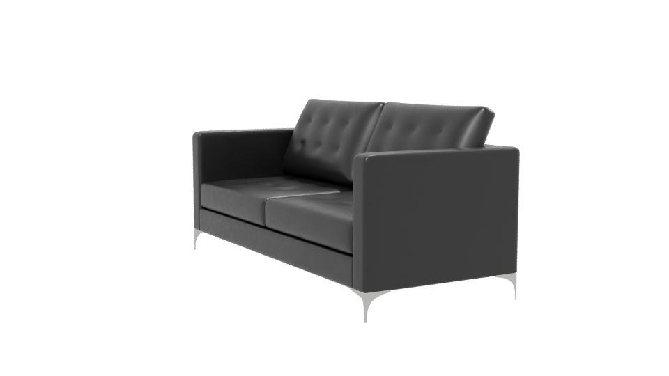 Contemporary Black Sofa 3D Model - Professional 3D Model Render 13