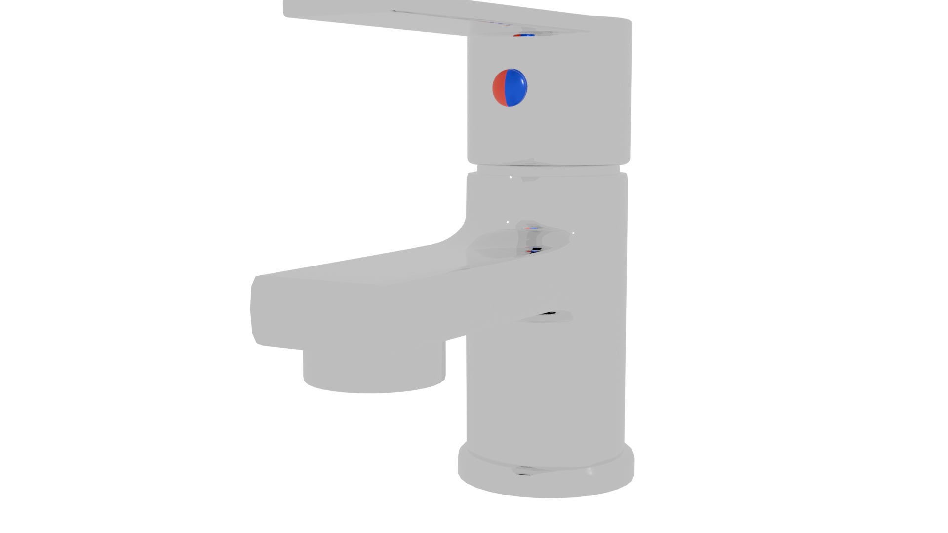 Sleek Modern Faucet 3D Model - Professional 3D Model Render 3