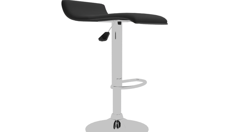 Sleek Modern Bar Stool 3D - Professional 3D Model Render 9