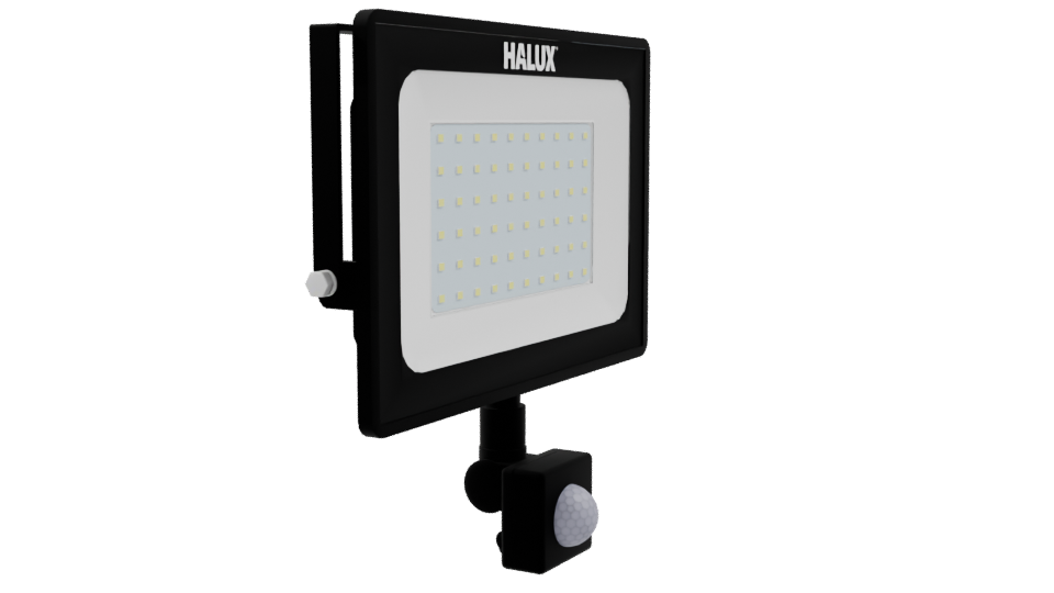 LED Floodlight with Motion Sensor - Professional 3D Model Render 9