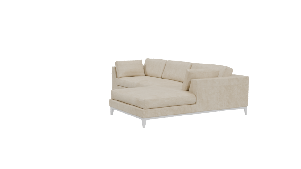 Contemporary Sofa Sectional 3D Model - Professional 3D Model Render 4