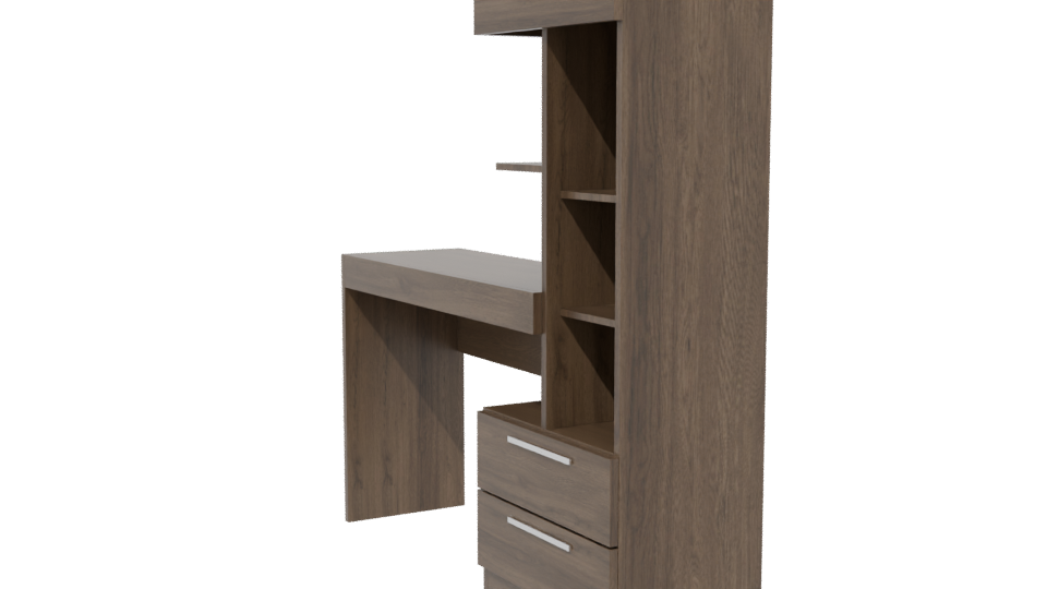 Stylish Home Office Workstation 3D - Professional 3D Model Render 13