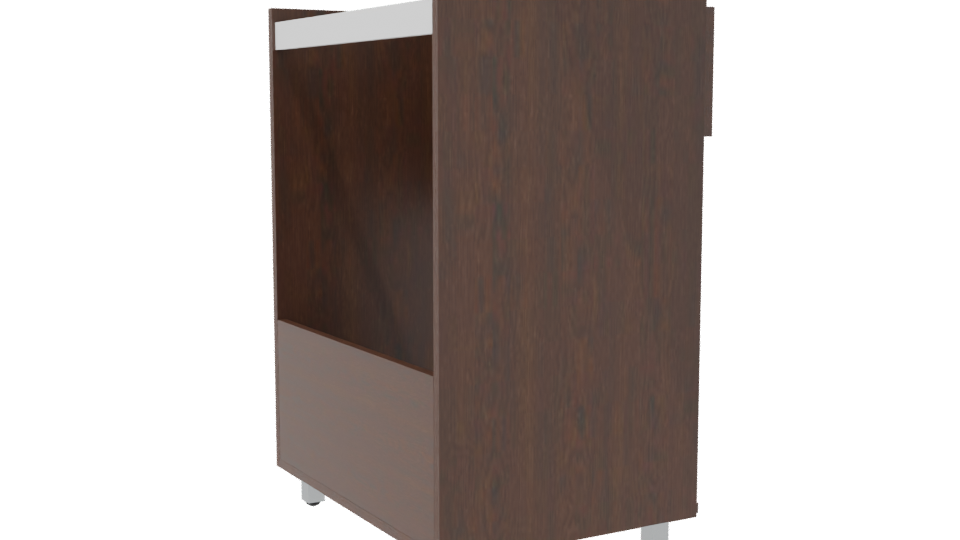Stylish Wooden Cabinet Model - Professional 3D Model Render 7