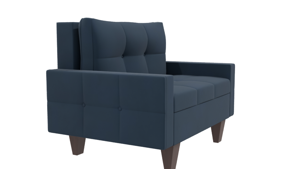Stylish Modern Loveseat 3D Model - Professional 3D Model Render 9