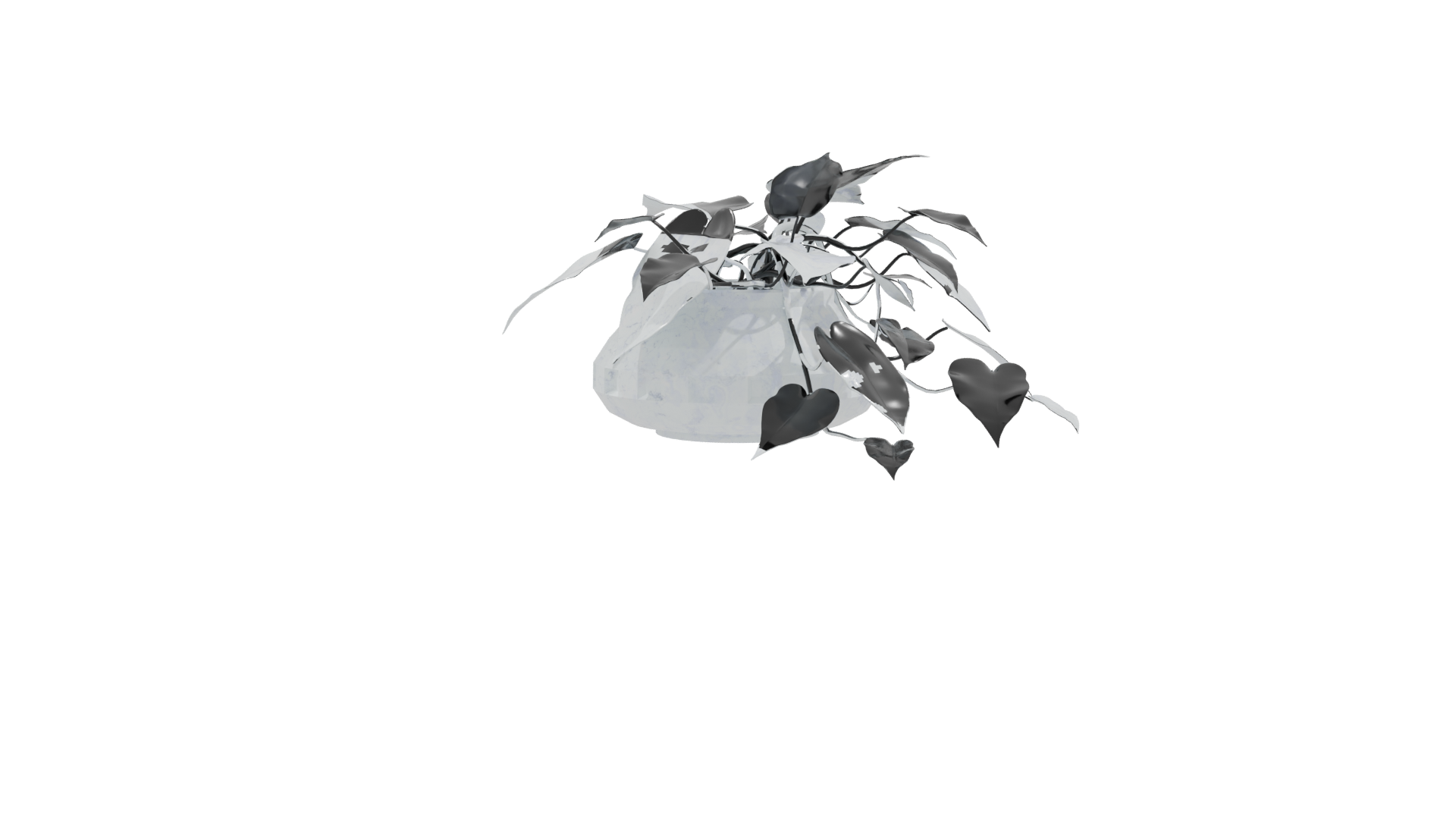 Realistic Potted Plant Model - Professional 3D Model Render 9