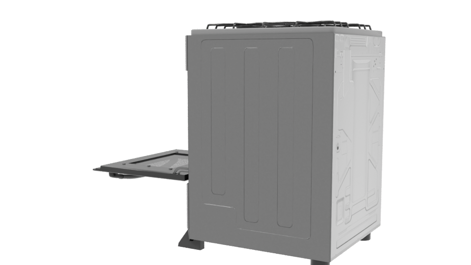 Stylish Kitchen Range Cooker 3D - Professional 3D Model Render 3