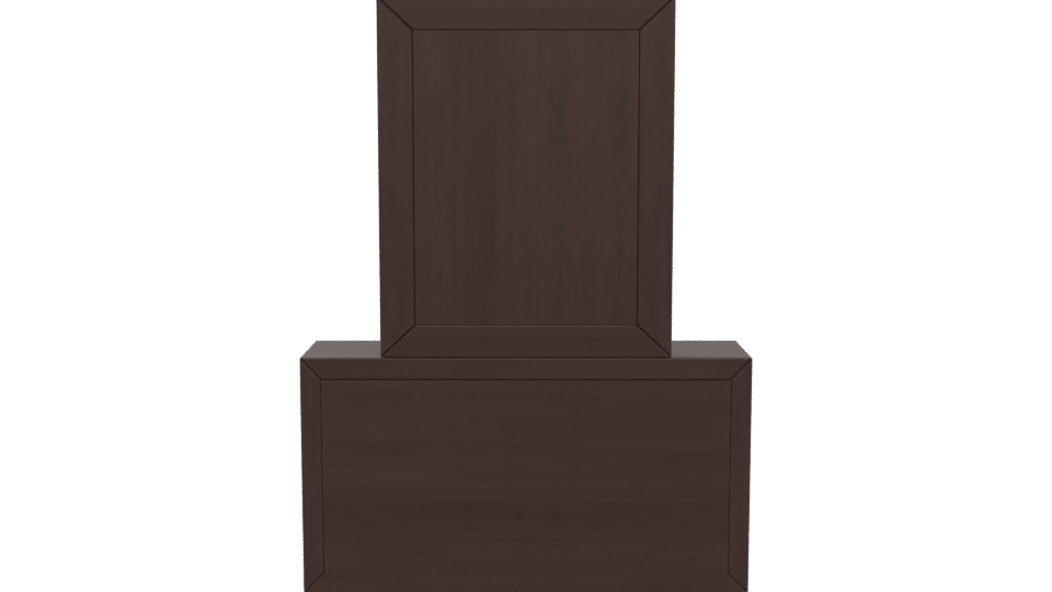 Elegant Modern Vanity Table with Mirror 3D Model - Professional 3D Model Render 5