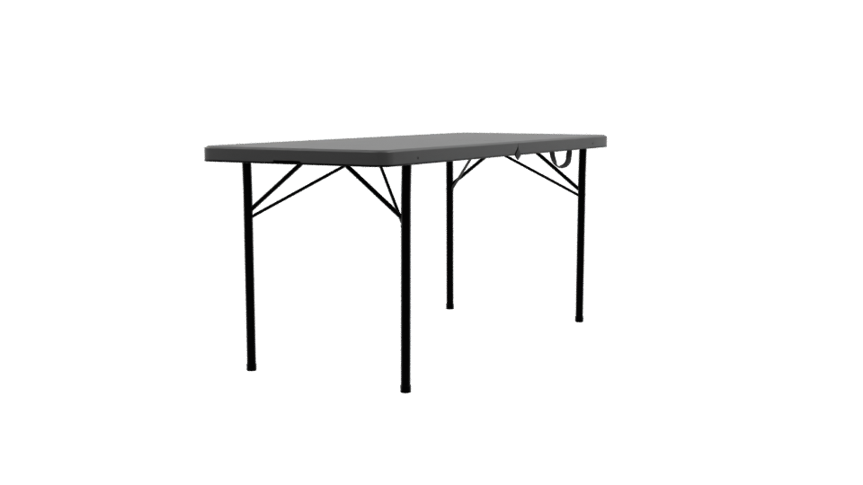 Elegant Minimalist Folding Dining Table 3D Model - Professional 3D Model Render 9