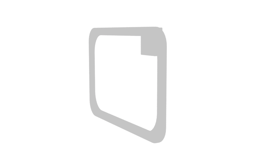 Stylish Rectangular Metal Frame 3D Model - Professional 3D Model Render 13