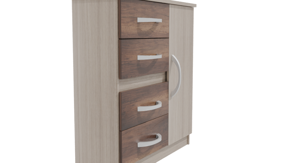 Modern Wooden Cabinet Model 3D - Professional 3D Model Render 9