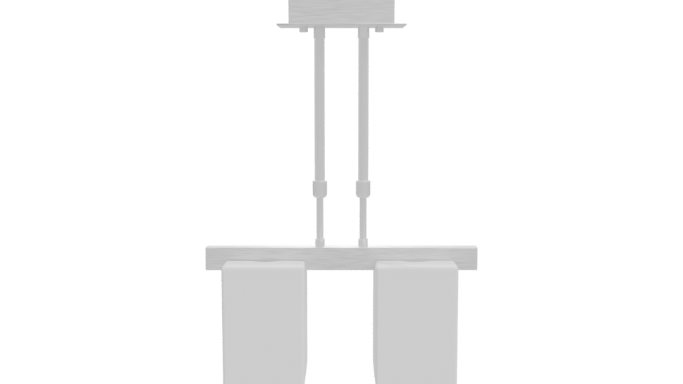 Modern Suspended Ceiling Light Fixture 3D Model - Professional 3D Model Render 11